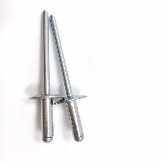 Factory Supply DIN7337open End Aluminum Steel Blind Rivet Dome, Countersunk, Flange Head Color Pop Rivet