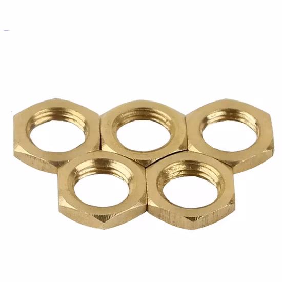 Fastener Copper Brass Hexagon Head Hex Nut DIN934 Hexagon Nut